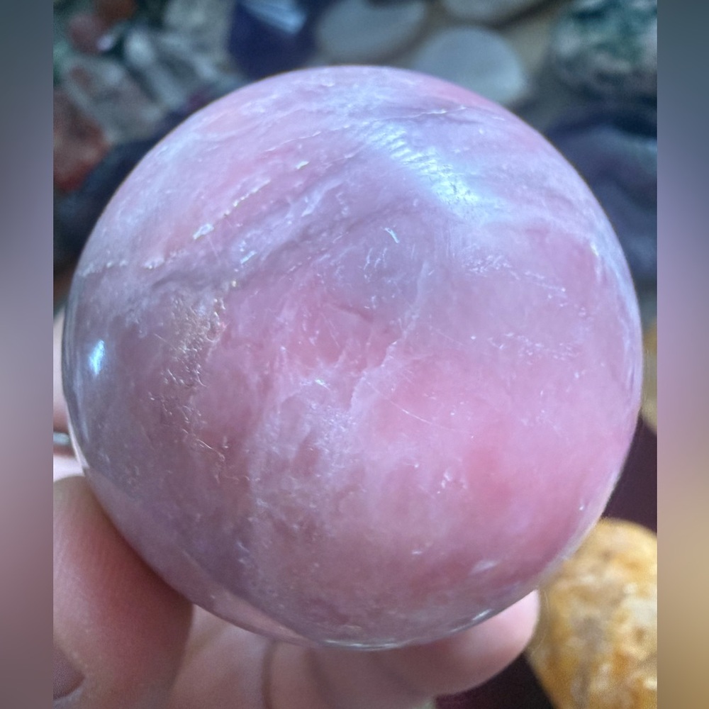 Pink Opal Sphere - Picture 4 of 5